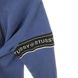 STUSSY スウェット トラック ジャケット ジップアップ L ブルー