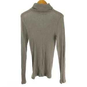 MARGARET HOWELL リブニット カットソー タートルネック 長袖 F グレー