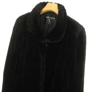 VALENTINO FURS シェアードミンクコート ミディアム丈 ダークブラウン F IBO31