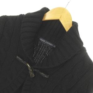 RALPH LAUREN ダッフル ボレロ カーディガン ショールカラー ケーブル 縄編み カシミヤ混 ニット セーター 国内正規品 IBO31