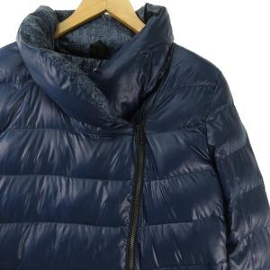 adidas AX8299 中綿 パテッド ジャケット ブルゾン ダブルジップ ブルー