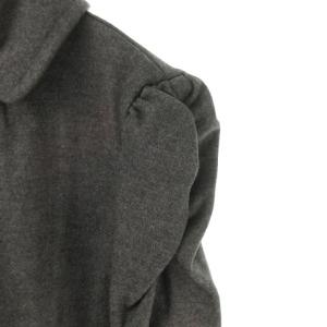 M'S GRACY シャツ カットソー 長袖 フェイクパールボタン 38 グレー