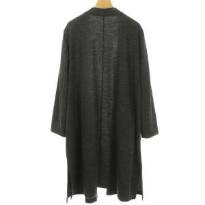 23区 18AW ロング カーディガン 着流し ドレープ ウール ジャージー生地 チャコール