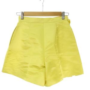 Ermanno Scervino サテン ラップ スカート ショート パンツ ビジュー 40 黄 イエロー IBO31 1209