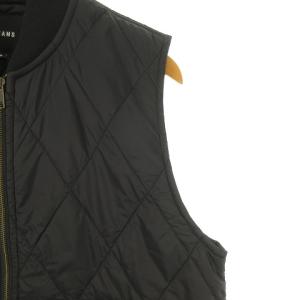 BEAMS 近年モデル キルティング パデット ベスト 中綿 ブルゾン M 黒 ブラック  1215
