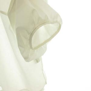 TO BE CHIC プルオーバー ブラウス カットソー フラワー 刺繍 パフスリーブ 40 ホワイト IBO31