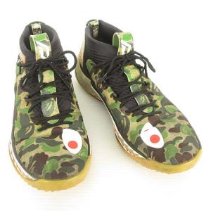 adidas ×A BATHING APE AP9974 DAME4 BAPE スニーカー 27.5cm グリーン
