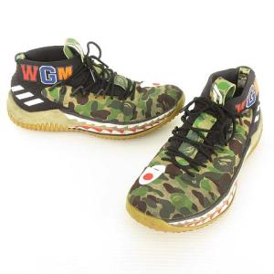 adidas ×A BATHING APE AP9974 DAME4 BAPE スニーカー 27.5cm グリーン