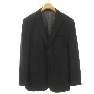 HOMME シングル 3B ピンストライプ ジャケット テーラード ブレザー 50 L ダークネイビー IBO33