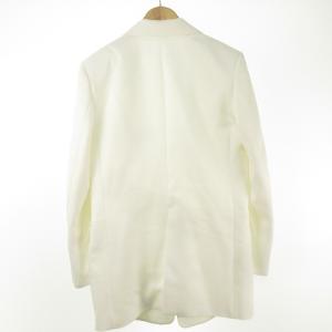 ADORE ストレッチ ツイル ジャケット テーラード ブレザー シングル 36 白 ホワイト 531-1150004 2020年製 IBO33