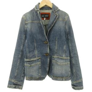 デニム テーラード ジャケット ブレザー 2B シングル I38 インディゴ  IBO33  1227