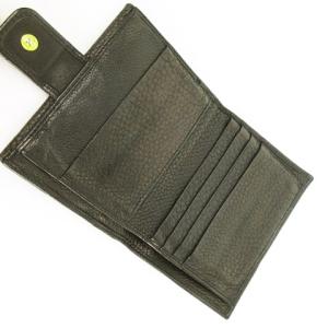 PRADA ヴィッテロ ウォレット 財布 二つ折り フラップ × スナップボタン ロゴ 小銭入れあり ブラック 黒