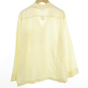 MARGARET HOWELL 19SS シルク パジャマシャツ ブラウス 長袖 F ベージュ  IBO33 0105