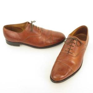 Crockett & Jones バーニーズニューヨーク 別注 ストレートチップ レザー シューズ ビジネス ドレス 11 D ブラウン 茶 IBO33