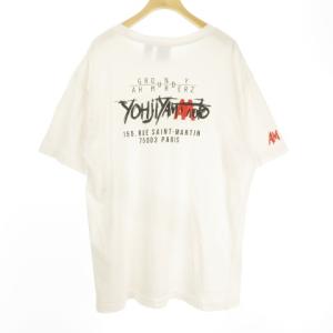 Ground Y × new era ニューエラ プリント Tシャツ TEE 半袖 白 XL 0109