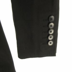 GUCCI コットン シングル テーラードジャケット ブレザー 2B 46 黒 ブラック 0118