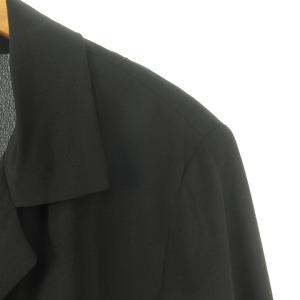 agnes b. シャツ テーラード ジャケット シングル 3B 3 黒 ブラック IBO33 0128