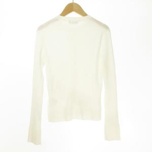 OLD ENGLAND 美品 カーディガン リブニット 59120111 白 ホワイト 36 S位 ECM 0205