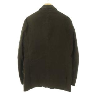 Aquascutum UK LABEL コットン ストレッチ シングル 2B ジャケット テーラード ブレザー 38 ダークブラウン ECM