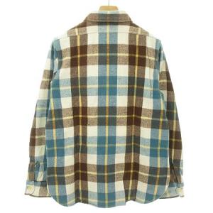 WAREHOUSE ヘビーフランネルシャツ ネルシャツ チェック 長袖 S 14-14.5 マルチカラー