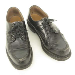 RED WING 106 Uチップ モックトゥ ポストマン レザー シューズ ブーツ 羽根タグ 8.5 D ブラック