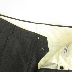 GIVENCHY ムッシュ MONSIEUR ワイド スラックス パンツ ボトムス ツータック チャコール IBO33