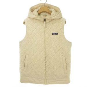 Patagonia 25221 FA18 ロスガトス フリース リバーシブル フード ベスト M ライトベージュ系