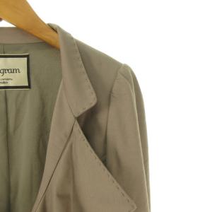 Diagram GRACE CONTINENTAL フリル ジャケット ブレザー フック 1B 36 ベージュ ECM 0213