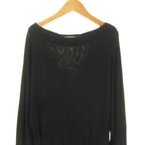 ETRO ワイドスリーブ ワンピース 膝丈 44 黒 ブラック IBO33 0214