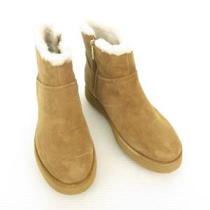 UGG australia 1108143 W CLASSIC MINI BLVD 美品 ムートン ブーツ ショート サイドジップ 25cm ブラウン