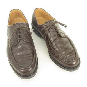 BALLY モカシン モックトゥ レザーシューズ ビジネスシューズ US8.5 EEE ダークブラウン IBO36