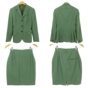 Jean Paul GAULTIER FEMME スーツ セットアップ シングル ジャケット ミニ スカート 40 グリーン IBO36