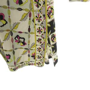 Emilio Pucci レーヨン プリント ジャージー ワンピース チュニック 長袖 マルチ IBO36