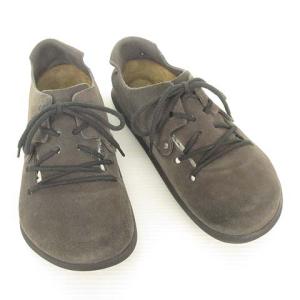 BIRKENSTOCK Montana モンタナ スウェード レザー シューズ サンダル 41 265 チャコール系 IBO36