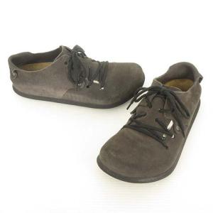 BIRKENSTOCK Montana モンタナ スウェード レザー シューズ サンダル 41 265 チャコール系 IBO36