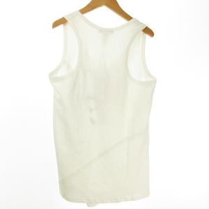 LOUIS VUITTON パッチワーク タンクトップ LVロゴ刺繍 L 白 ホワイト  IBO36 0313