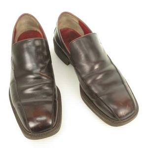Jean Paul GAULTIER HOMME objet スリッポン ローファー レザー シューズ 42 ブラウン 茶