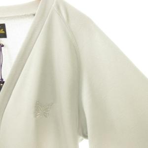 Needles V Neck Cardigan L ICE WHIT カーディガン ワンポイント L ホワイト