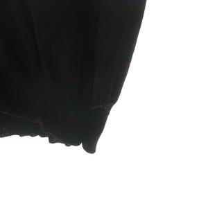 BLACK LABEL Paul Smith リボン カーディガン コットン レーヨン ニット 七分袖 XL 大きいサイズ ブラック IBO36