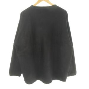 COMOLI 22AW シルクフリース 長袖 クルーネック W03-05013 黒 3