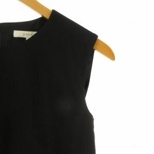 EPOCA タグ付き ノースリーブ ブラウス ベスト 40 黒 ブラック M5M09-751-09 IBO37 0325