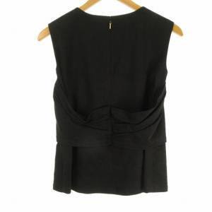 EPOCA タグ付き ノースリーブ ブラウス ベスト 40 黒 ブラック M5M09-751-09 IBO37 0325