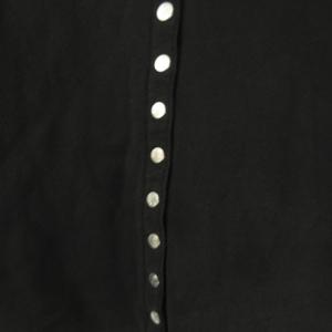 agnes b. クルーネック スウェット カーディガン シャツ 2 黒 ブラック  IBO37 0328