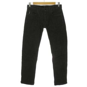 美品 2016 スリム デニムパンツ ジーンズ ストレッチ 38 ブラック 黒