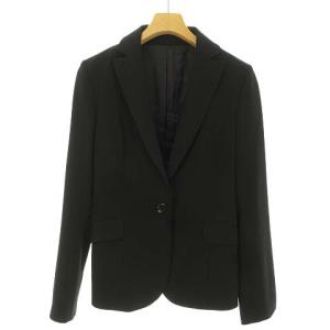 UNITED ARROWS シングル 1B パンツ スーツ セットアップ ジャケット スラックス フォーマル 38 ブラック 黒 IBO37