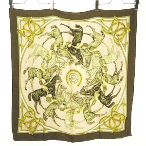 HERMES F. de la Perriere ASCOT 1831 カレ90 スカーフ 競馬柄 大判 ファッション小物 コレクション