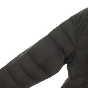 DANTON 18AW JD-8935 ロング インナー ダウン コート ジャケット ノーカラー 36 ブラック