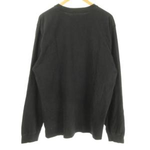 STUSSY STOCK LOGO ストックロゴ Tシャツ TEE ロンT ロングスリーブ 長袖 黒 白 ブラック ホワイト XL 0403