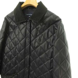 RALPH LAUREN ナイガイ 90s ヴィンテージ  キルティング ジャケット ブルゾン 160 ブラック IBO37