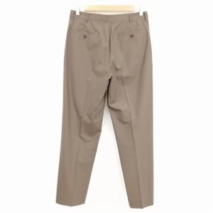 PRADA 千鳥格子 ウール スラックス トラウザー パンツ 48 ダークオリーブ系